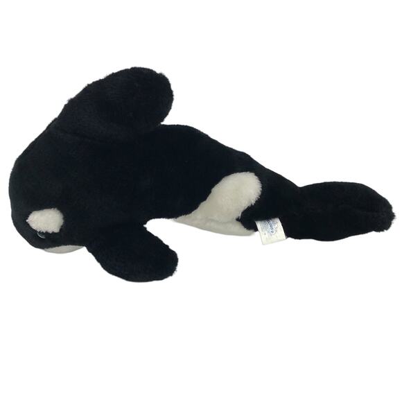 Vtg Cloud 9 Dan Brechner Orca Killer Whale Plush 13'' 80s Ocean Stuffed Animal - Picture 3 of 9